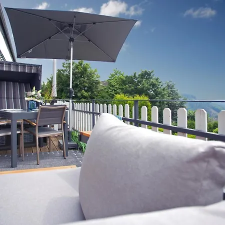 Traumblick Mit Massagesessel, Infrarotpanel, Panoramablick, Balkon アパート ヴィンターベルク